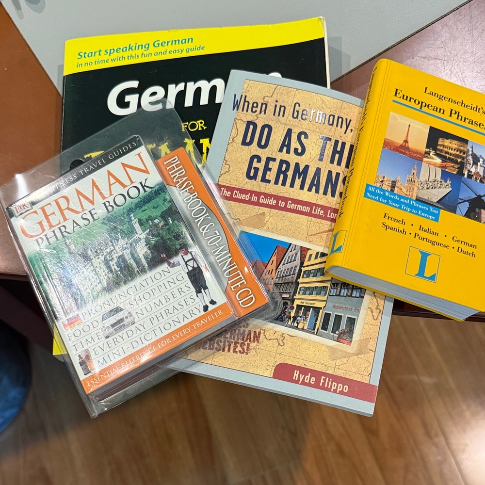 German Phrase Book and Travel Guides - Yellow, Black, White